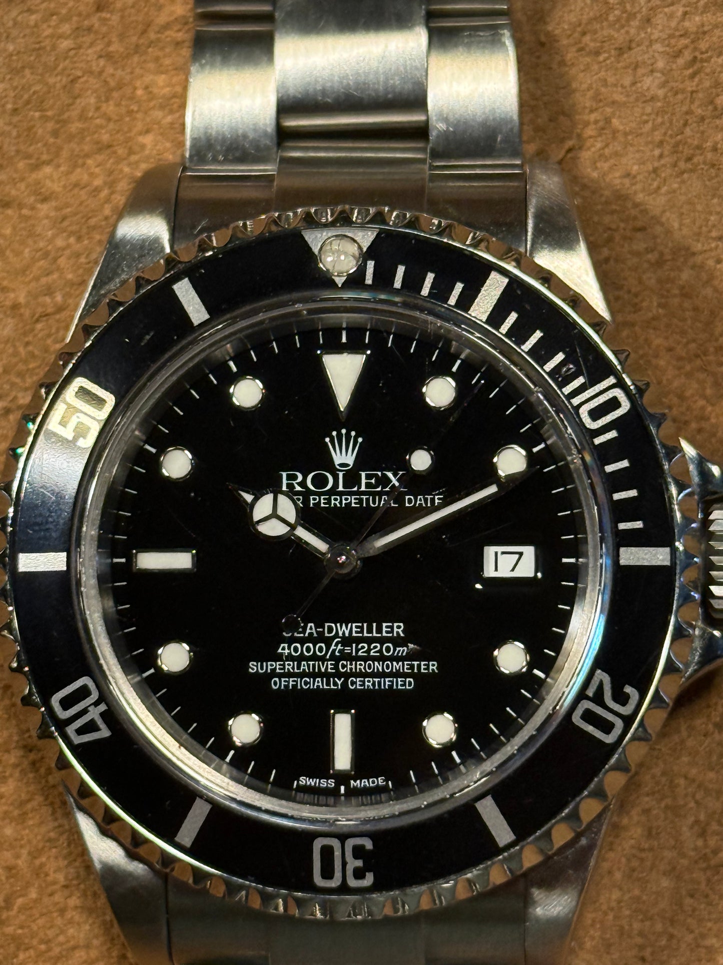 Rolex Sea-Dweller 16600 watch from 1999.