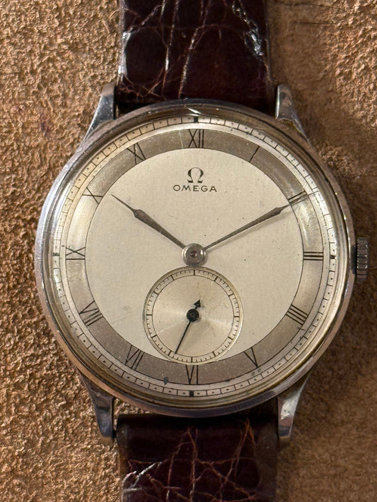 Omega Vintage Dress Watch from 1939 in stainless steel