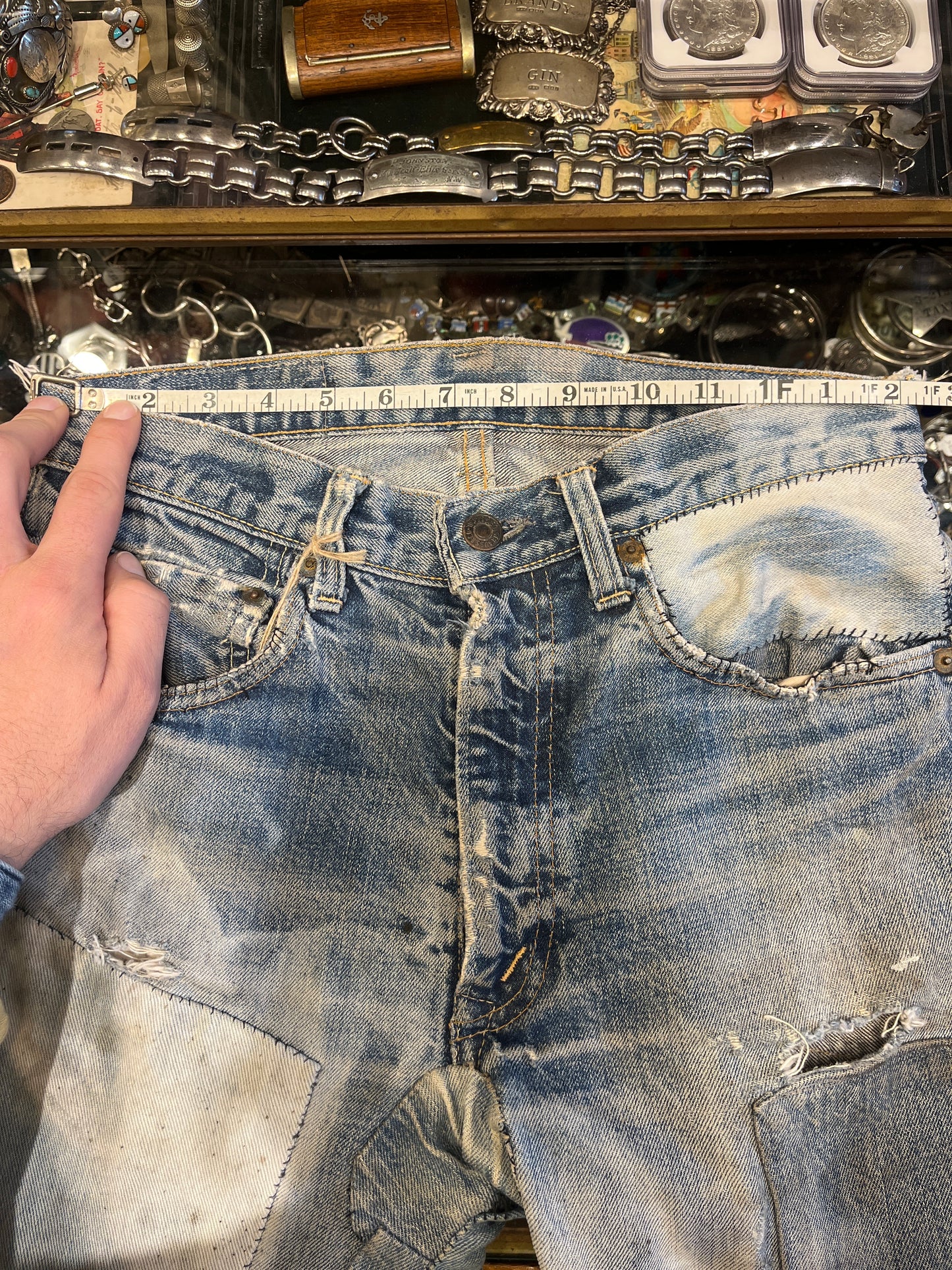 Vintage Levi 501 patched