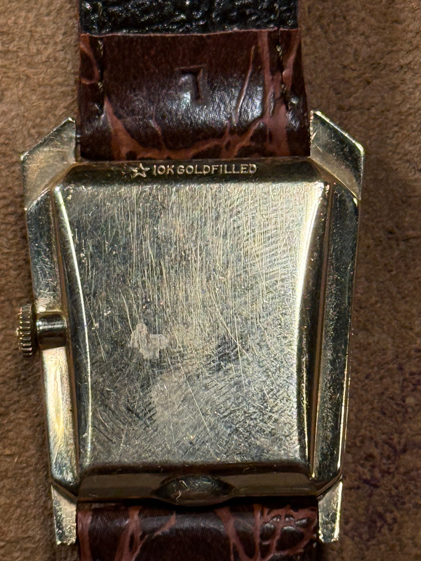 Lecoultre Mid century asymmetrical watch from the 1950s