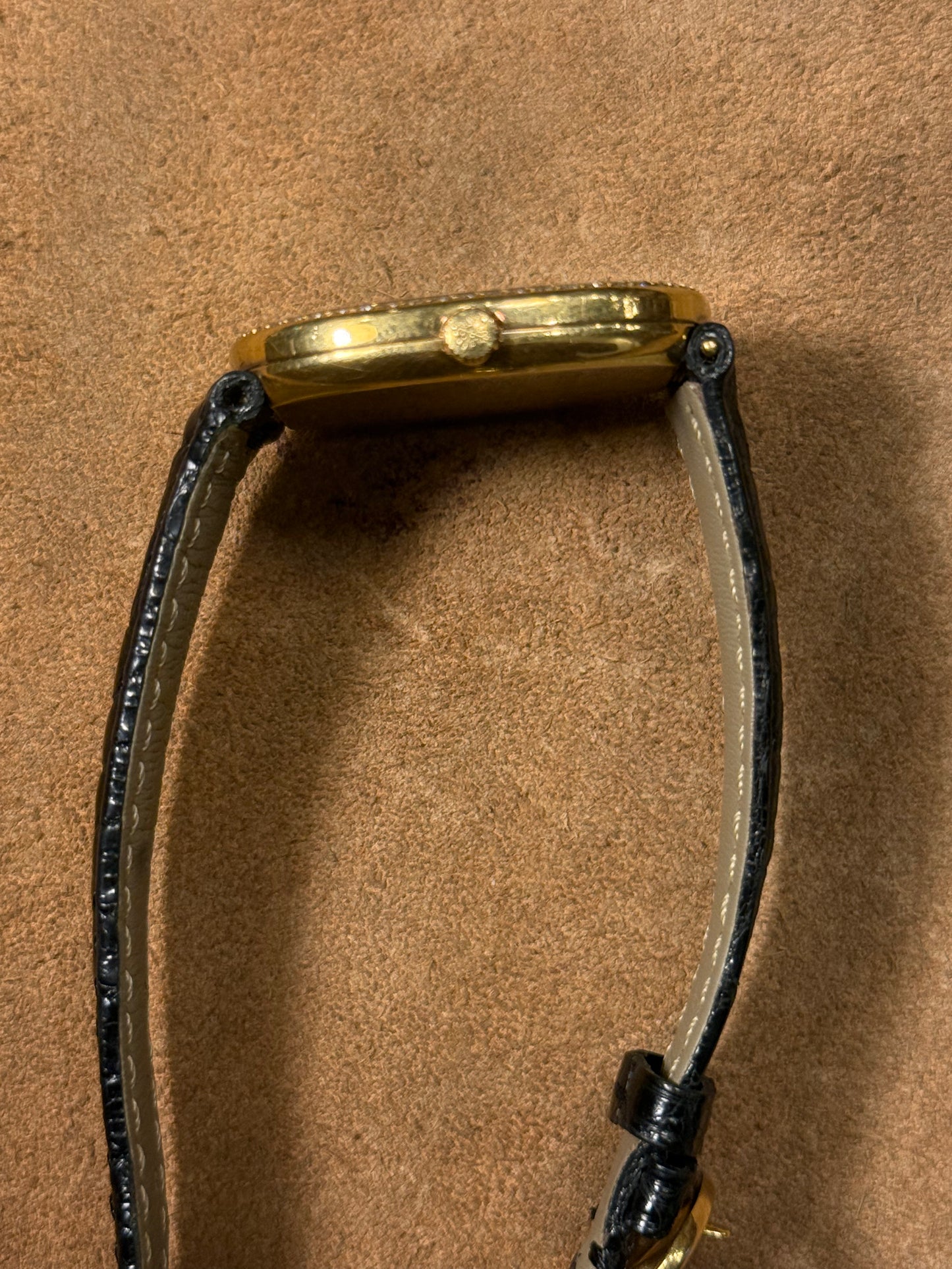 Patek Philippe Ellipse Jumbo 3875 factory diamonds watch from the 1990s
