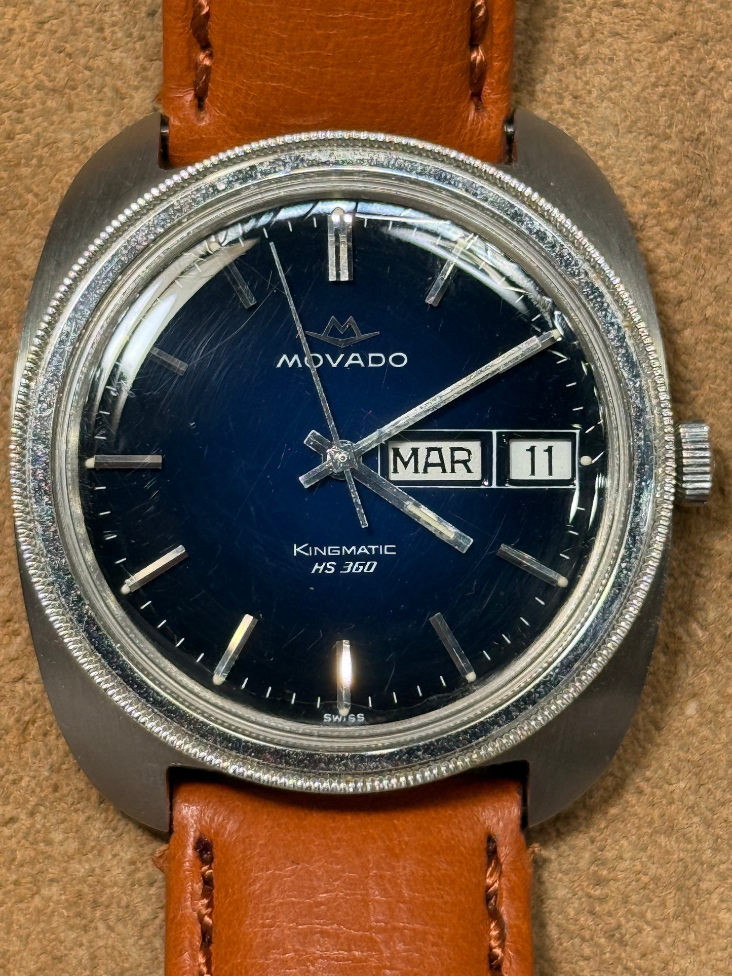 Movado Kingmatic watch from the 1970s