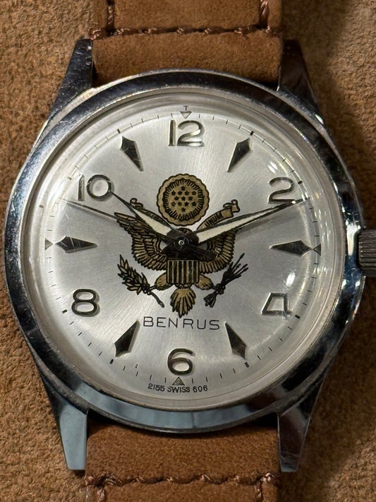 Benrus prototype federal coat of arms watch.