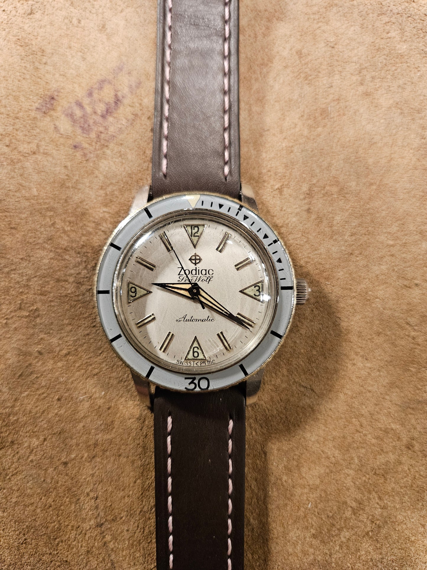 Zodiac Sea wolf Driver watch from the 1960s.
