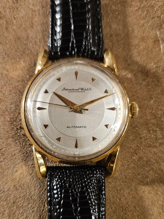 IWC Fancy Lugs 18kt watch from the 1960s.